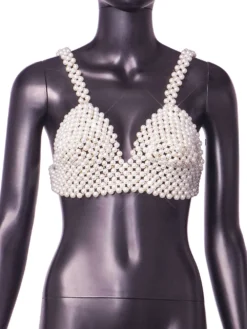 Strapless Sexy Pearl Camisole -Women Fashion Shop ed50a348b035b0aa