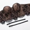 Women Lace Sling With Underwired Breast Strap Strapless French Top -Women Fashion Shop ede6d4e0e0f5903e