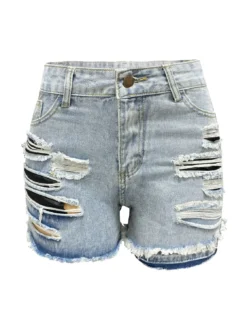 Spring Summer High Waist Ripped Tassel Women's Fashion Irregular Denim Shorts 19 Spring Summer High Waist Ripped Tassel Women's Fashion Irregular Denim Shorts -Women Fashion Shop ef16aac57eddfa22