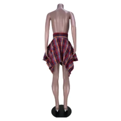 Women Clothes Fashion Irregular Plaid High Waist Slim Fit Skirt 19 Women Clothes Fashion Irregular Plaid High Waist Slim Fit Skirt -Women Fashion Shop ef4143b0215acbc8