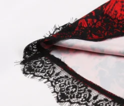 Halloween Cosplay Costume Women's Rose Print A-Line Gothic Lolita Dress -Women Fashion Shop f11fe151c2fad84c