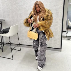 Plus Size Women Cargo Denim Pant 10 Plus Size Women Cargo Denim Pant -Women Fashion Shop f230bcdc66726944