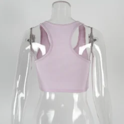 Summer Sleeveless Sexy Cropped Top Halter Neck Style Pin Button Cropped Tank Top Sweet Girl Top 26 Summer Sleeveless Sexy Cropped Top Halter Neck Style Pin Button Cropped Tank Top Sweet Girl Top -Women Fashion Shop f27e1fb8fd1297af