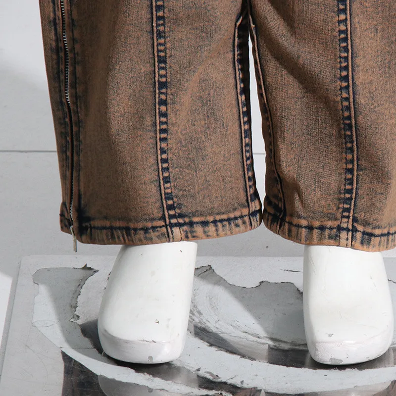 Stylish Casual Patchwork Multi-Pocket Denim Pants 13 Stylish Casual Patchwork Multi-Pocket Denim Pants - Image 11