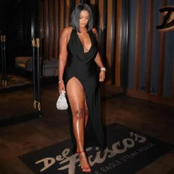 Women Sexy V Neck Halter Neck Backless Slit Bodycon Dress 26 Women Sexy V Neck Halter Neck Backless Slit Bodycon Dress -Women Fashion Shop f3b1d901001a14c4