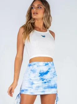Women's Knitted Skirt Rib Drawstring Sexy Tie Dye Slim Skirt -Women Fashion Shop f433d2cc18ce5dc9