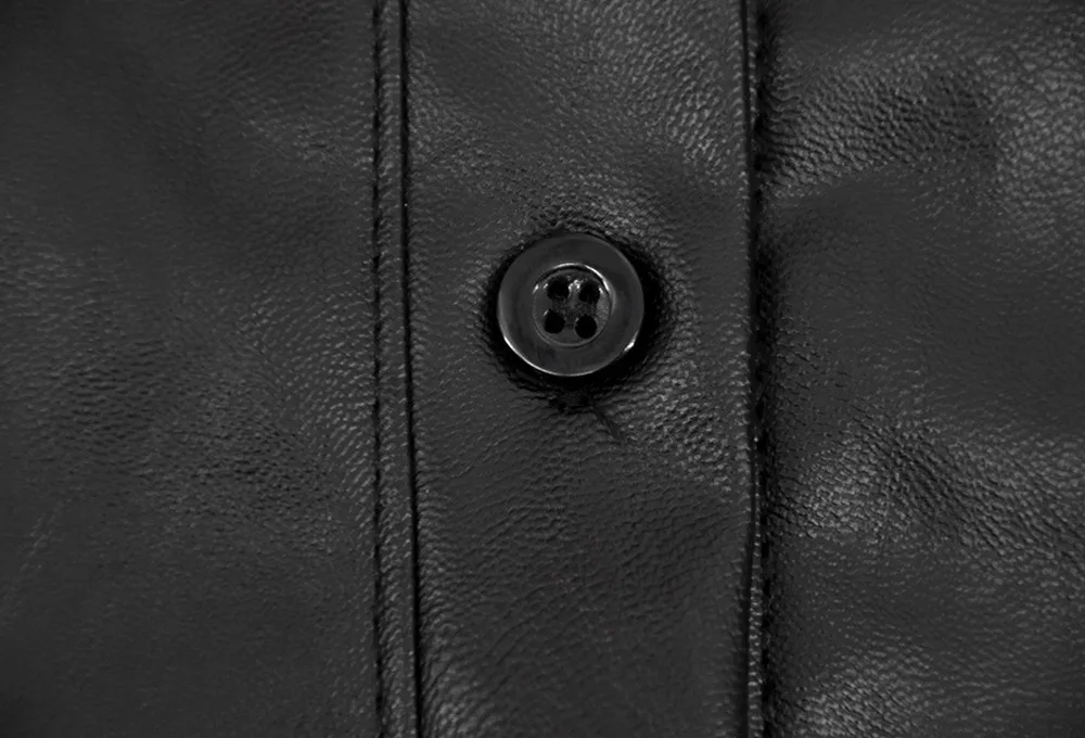 High Collar Solid Color Long Sleeve Loose Pu Dress 12 High Collar Solid Color Long Sleeve Loose Pu Dress - Image 10