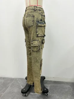 Women Cargo Wash Vintage Denim Pants 19 Women Cargo Wash Vintage Denim Pants -Women Fashion Shop fb18f5ca0f6d29ed