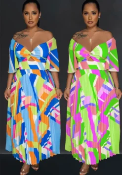 Women Sexy Printed Backless Pleated Maxi Dress 23 Women Sexy Printed Backless Pleated Maxi Dress -Women Fashion Shop fd25b3be5e7abce0