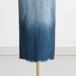 Women Blue Gradient High Waisted Bodycon Slit Skirt 18 Women Blue Gradient High Waisted Bodycon Slit Skirt -Women Fashion Shop fe7236e664a7265f