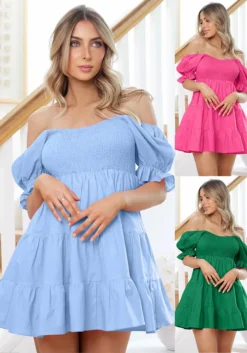 Women Sexy Ruffles Chic Cascading Ruffles Dress -Women Fashion Shop ff550973d51920ac