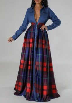 Women Casual Printed Turndown Collar Shirt Dress 20 Women Casual Printed Turndown Collar Shirt Dress -Women Fashion Shop ff660b4f12570cf9